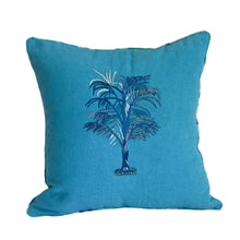 Charger l'image dans la galerie, Coussin brodé Palmier carré