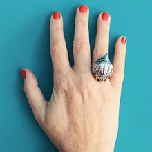 Charger l'image dans la galerie, BAGUE AIGLE EN ARGENT