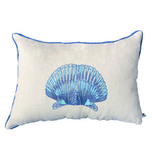 Charger l&#39;image dans la galerie, Coussin brodé Shell rectangulaire
